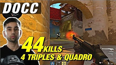 D0cC mirage faceit game (44 kills) 4v5!😨CSGO D0cC POV
