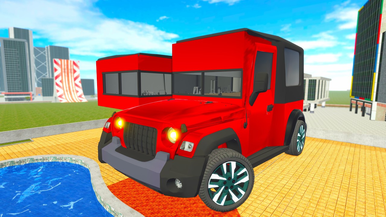 Franklin Change House to Giant Thar Car in Indian Bike Driving 3D