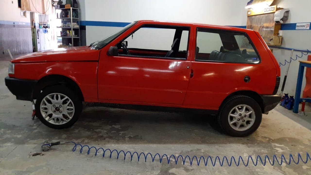 Mentalidad Gracias ir al trabajo Poniendo LLANTAS 15 y CORTANDO ESPIRALES a FIAT UNO - YouTube