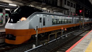 【貴重な8番線入線】26M 常磐快速線 E657系K3編成(オレンジパーシモン塗装) 特急 ひたち26号 品川行 上野駅8番線 入線 A0216-03