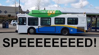 SPEEEEEEED on a Short Bus! - Pierce Transit 2004 New Flyer C30LF No. 317 on line 100
