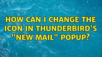 How can I change the icon in Thunderbird