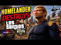 Homelander destroys los santos!!??!! GTA V Homelander gameplay