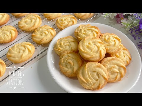 Butter Cookies Recipe Easy  How to Make Vanilla Cookies at Home