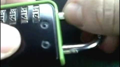 How to change forgotten or lost code on a coded padlock