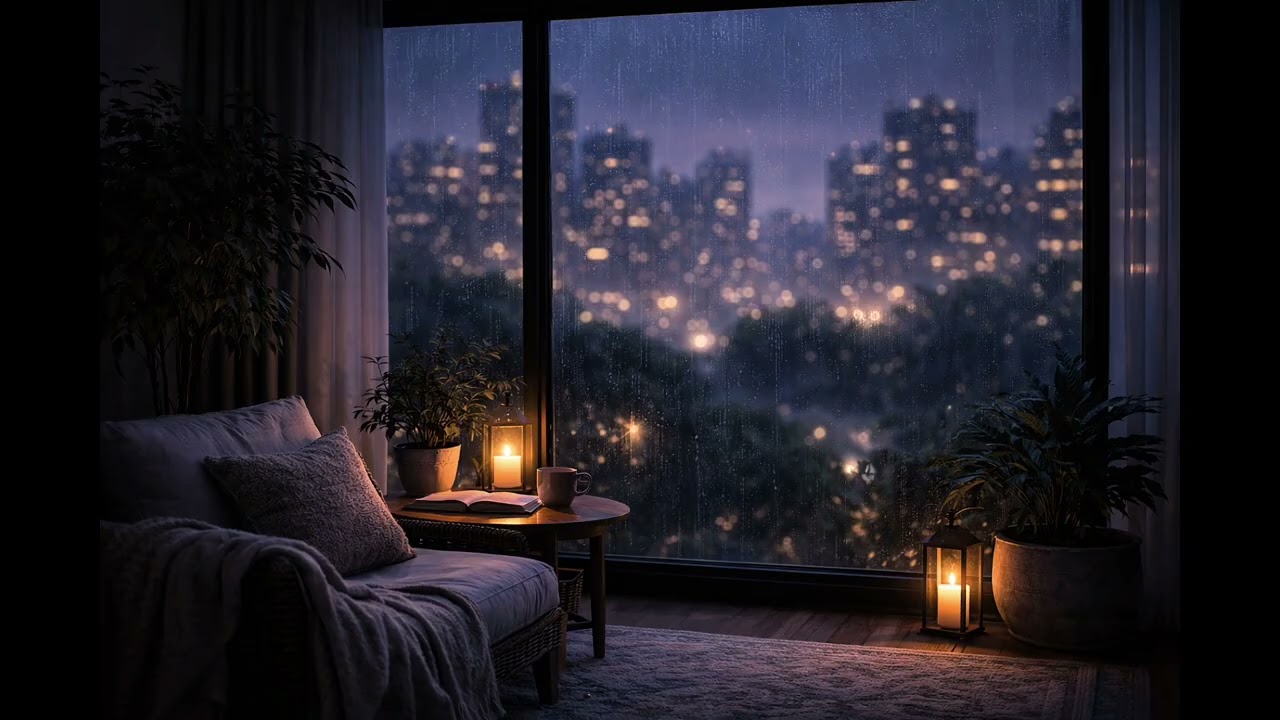 Quiet Window Glow | Calm Night Neutral Background Music | Mix 08