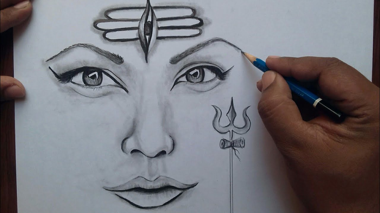 Bholenath Drawing | MahaShivratri | Lord Shiva Pencil Drawing for Beginners  | Simple cat drawing, Art drawings sketches simple, Pencil sketch images