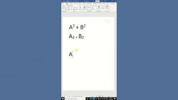 subscript superscript in MS Word #shorts #msword #word
