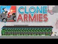 Толпа Халков с пулемётами против несокрушимой базы! Clone Armies
