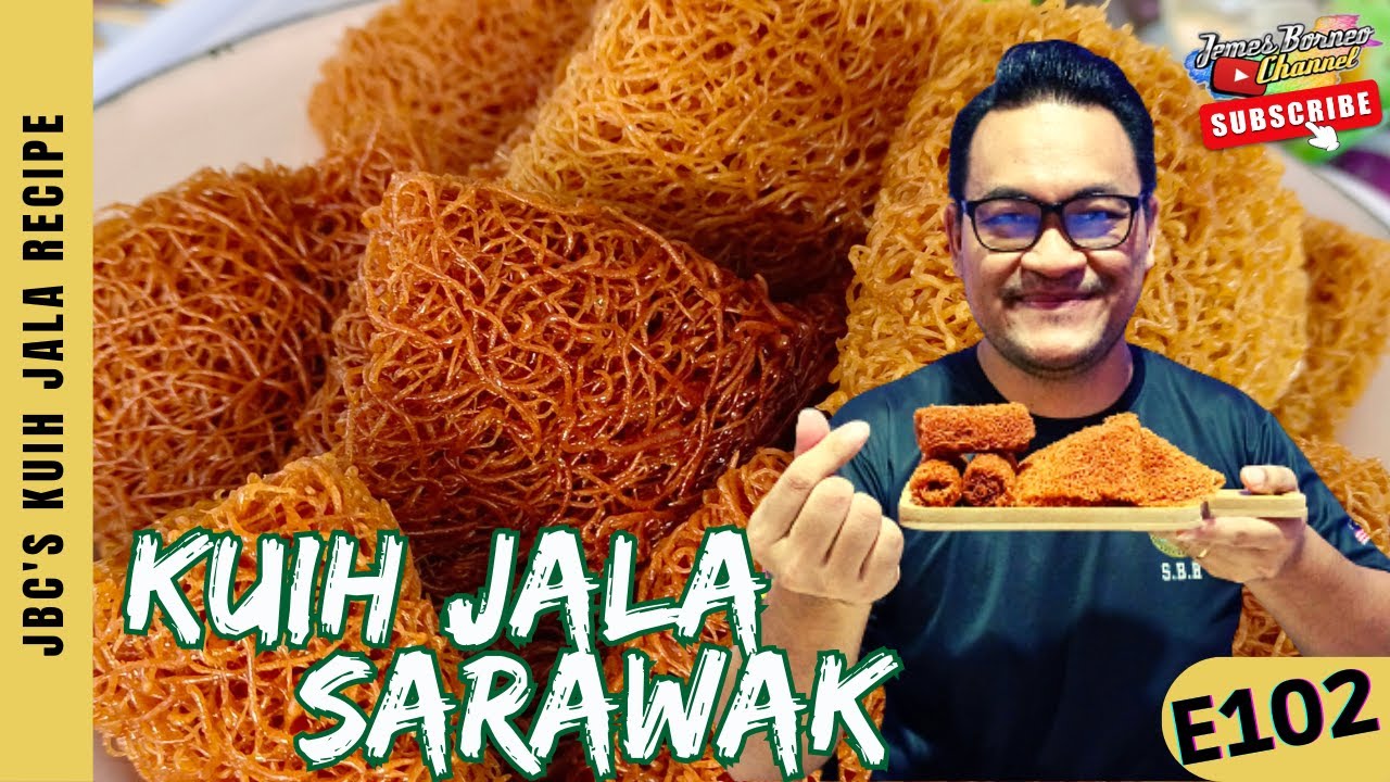 KUIH JALA/SARANG SEMUT l KUIH TRADISIONAL KAUM IBAN DI SARAWAK l E102 #kuihjala #kuihtradisi #2024