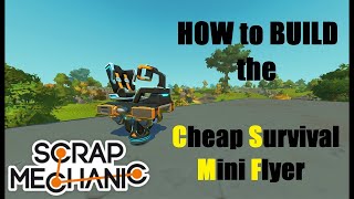 HOW to BUILD the SINGLE THRUSTER Cheap Survival Mini Flyer