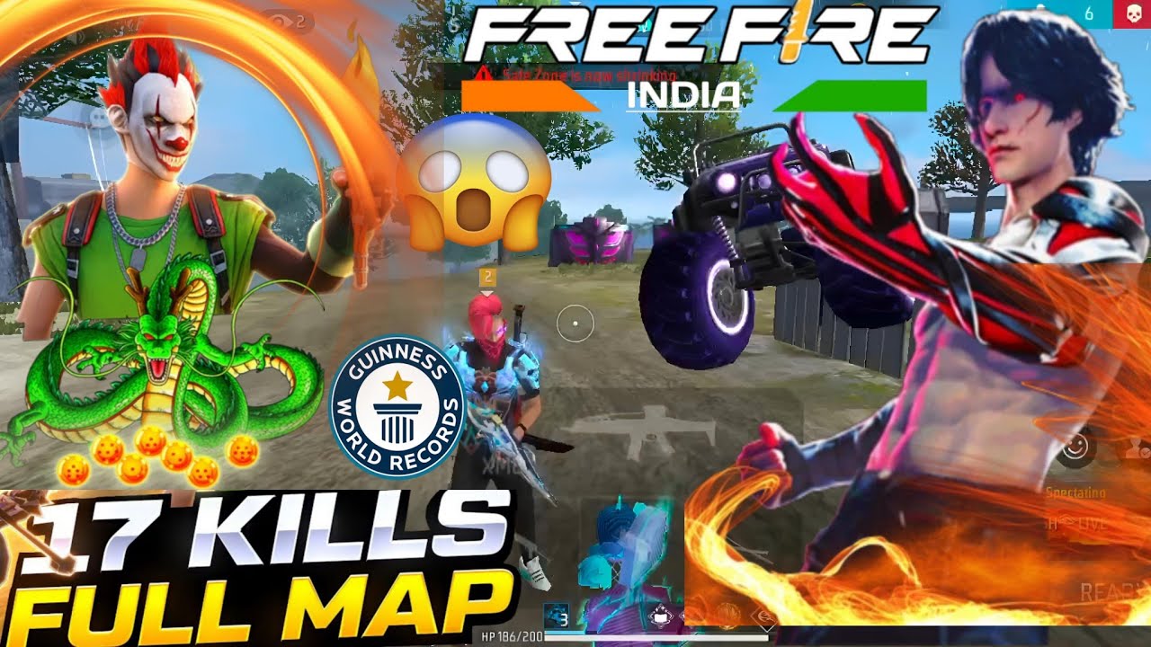 Free Fire:😱 BR Ranked Full Map Clutch Booyah! 💥 Insane gameplay # ...
