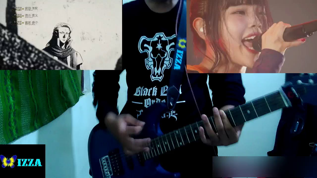 BISH PAINT IT BLACK (GUITAR COVER) OPENING 2 BLACK CLOVER YouTube