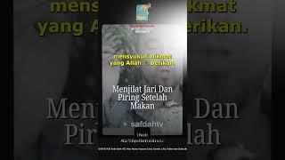 [SHORT] Menjilat Jari Dan Piring Setelah Makan - Ustadz Badru Salam, Lc