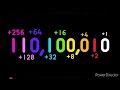 1 to 524288 with binary numbers