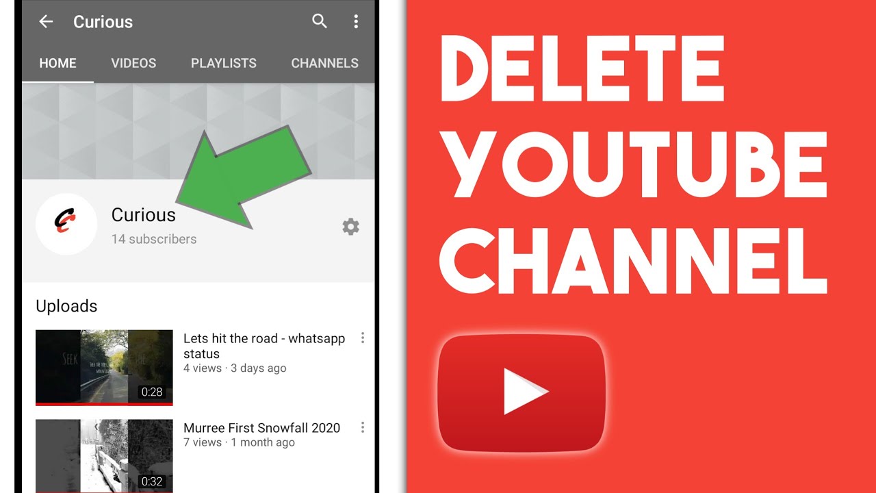 How To Permanently Delete a YouTube Channel  YouTube