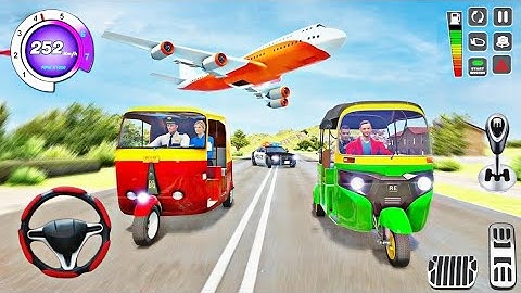 TukTuk Auto Driving Modes - Features of Modern tuk-tuk - Driver in the Tuk Tuk City Rickshaw game