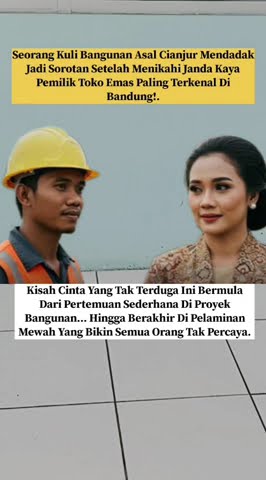 Viral Wanita Toko Emas Terkenal Menikahi Seorang Kuli Bangunan.