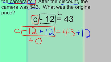 Inverse Operations for subtraction