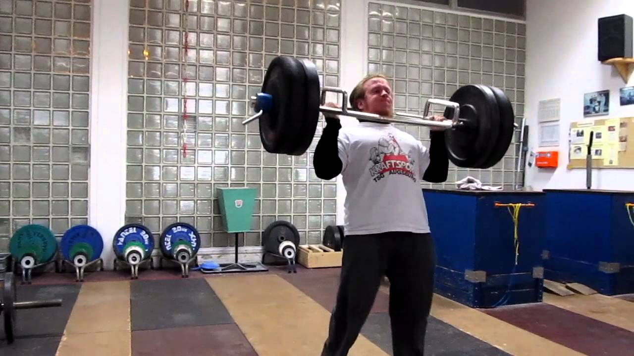 Ernesto 75 kg (165 lbs) Hex Bar Clean & Press WTF YouTube