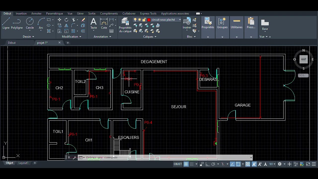 concevoir votre plan d'électricité conformément à la norme NF C15-100