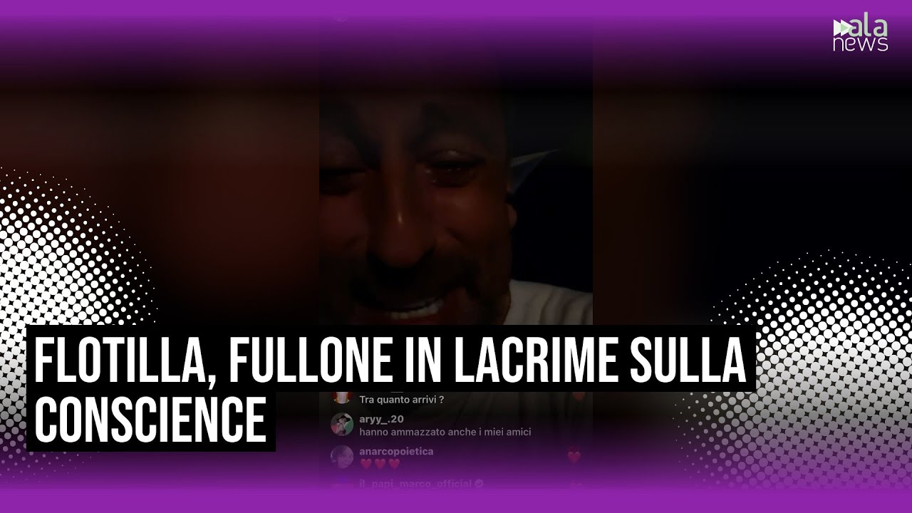 Vincenzo Fullone in lacrime sulla Conscience prima dell'abbordaggio israeliano