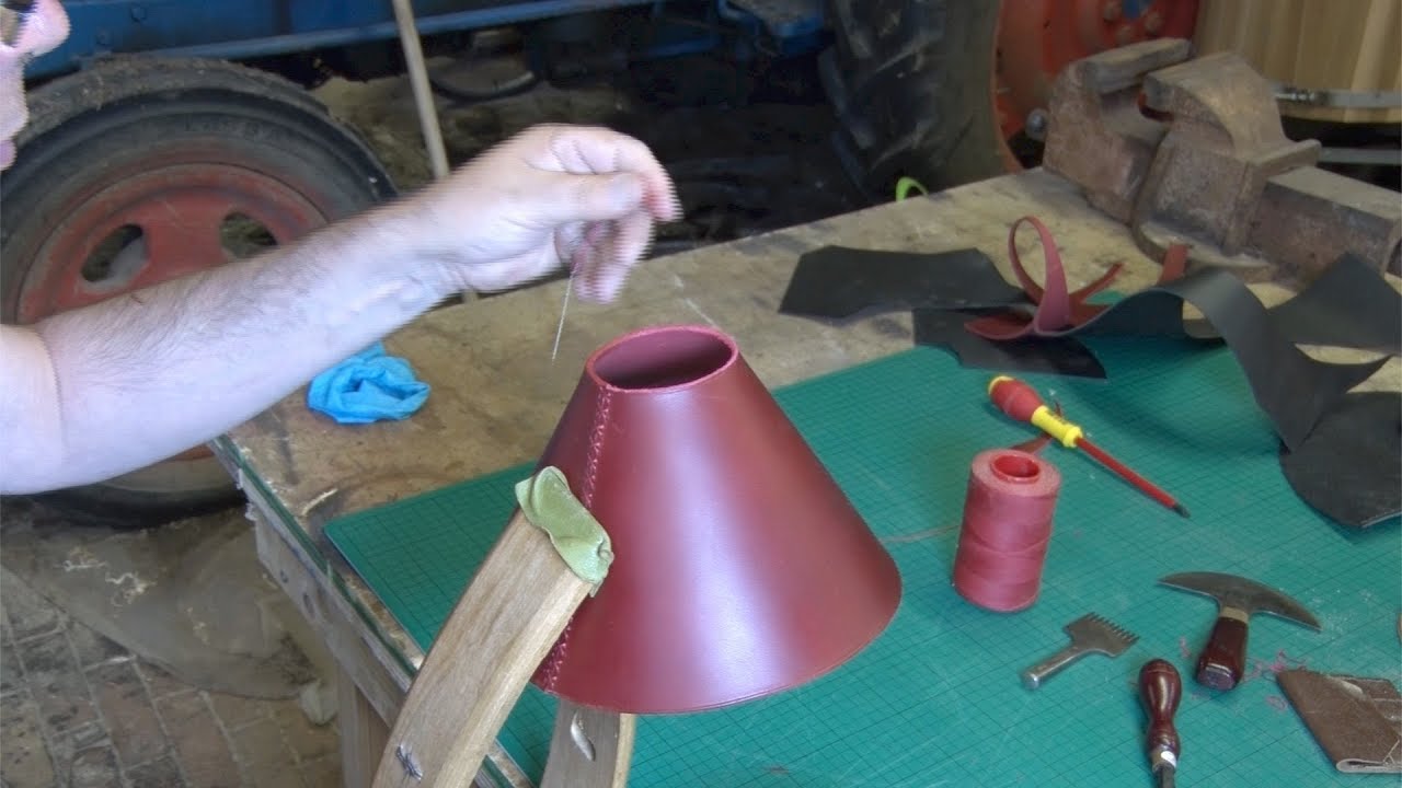 Making a Leather Lampshade YouTube
