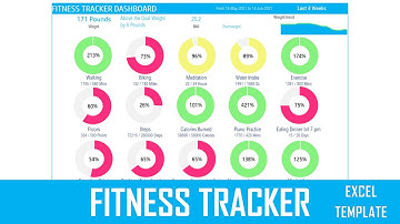 Fitness and Weight Loss Tracker Excel Template
