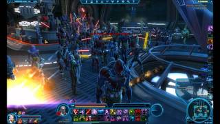 SWTOR : End of Beta dance party.  (warning, lots of lag)