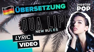 Dua Lipa - New Rules (Deutsche Übersetzung | German Lyric Video) Resimi