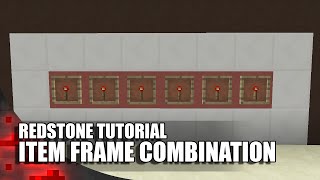 Minecraft: Item Frame Combination Lock (1 Wide + Expandable)