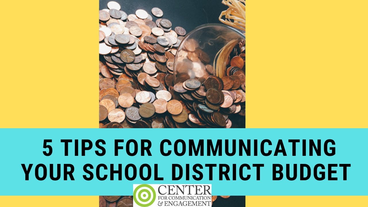 5 Tips for School Budget Communication