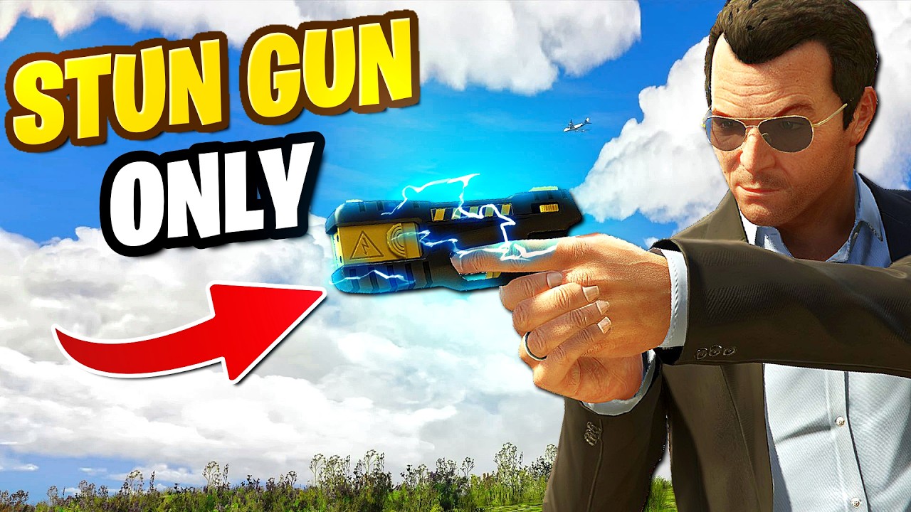 GTA 5 But I Can Only Use The Stun Gun YouTube 