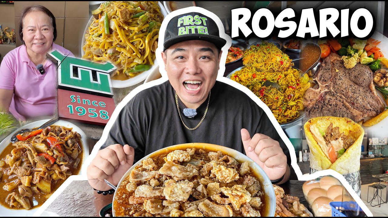 BEST LOMI in BATANGAS! Rosario Batangas FOOD TOUR!