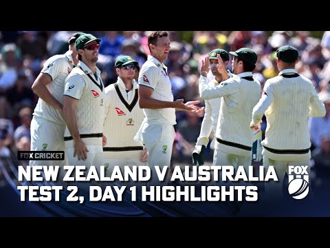 New Zealand v Australia - Second Test, Day 1 Full Match Highlights I 08/03/24 I Fox Cricket