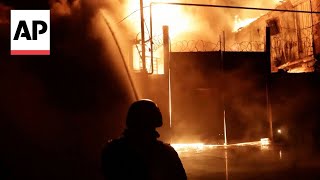 Fire engulfs buildings in industrial area of Kharkiv after Russian drone strike by Associated Press 1,389 views 12 hours ago 1 minute, 2 seconds