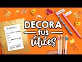 DECORA tus ÚTILES ESCOLARES!! ✄ Barbs Arenas Art!