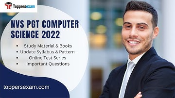 NVS PGT COMPUTER SCIENCE Update Syllabus 2022 | Exam Pattern | Best Books | Study Material