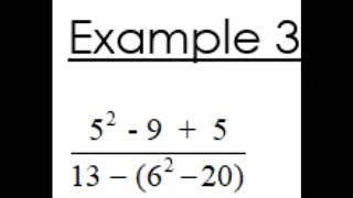 GEMDAS Example 3 (Evaluating an expression)