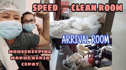 Room attendant  housekeeping speed 💯 arrival room