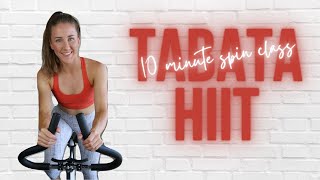 QUICK 10 MINUTE SPIN CLASS: TABATA HIIT | INDOOR CYCLING WORKOUT screenshot 5