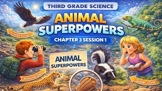 Animal Superpowers! 🐆⚡ | Third Grade Science Chapter 3 Session 1