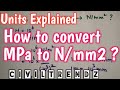 Comment convertir mpa en nmm2 en 2 tapes
