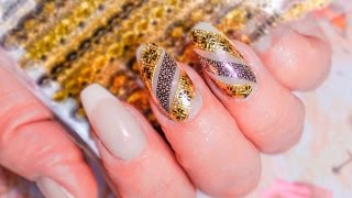 Наклейки на ногти AliExpres💖 ОРНАМЕНТЫ И БАБОЧКИஜ Stickers for nails видео PickPoint
