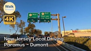 【4K60】 Driving - New Jersey Local, Paramus (Route 17, H-Mart) - Dumont