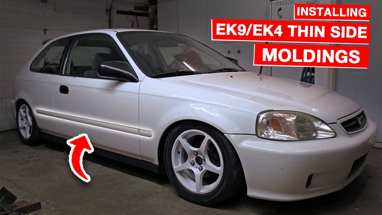Installing EK9/EK4 Thin Side Moldings YouTube