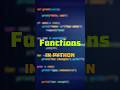 Functions In Python #coding #programming #python