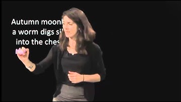 Lightboard - Annotating on a piece of poetry on the Lightboard