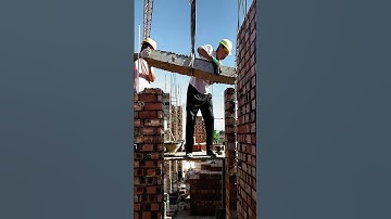 Door concrete lintel installation process #smartwork #goodtools