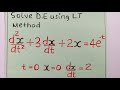 Solving 2nd Order ODE by Laplace 